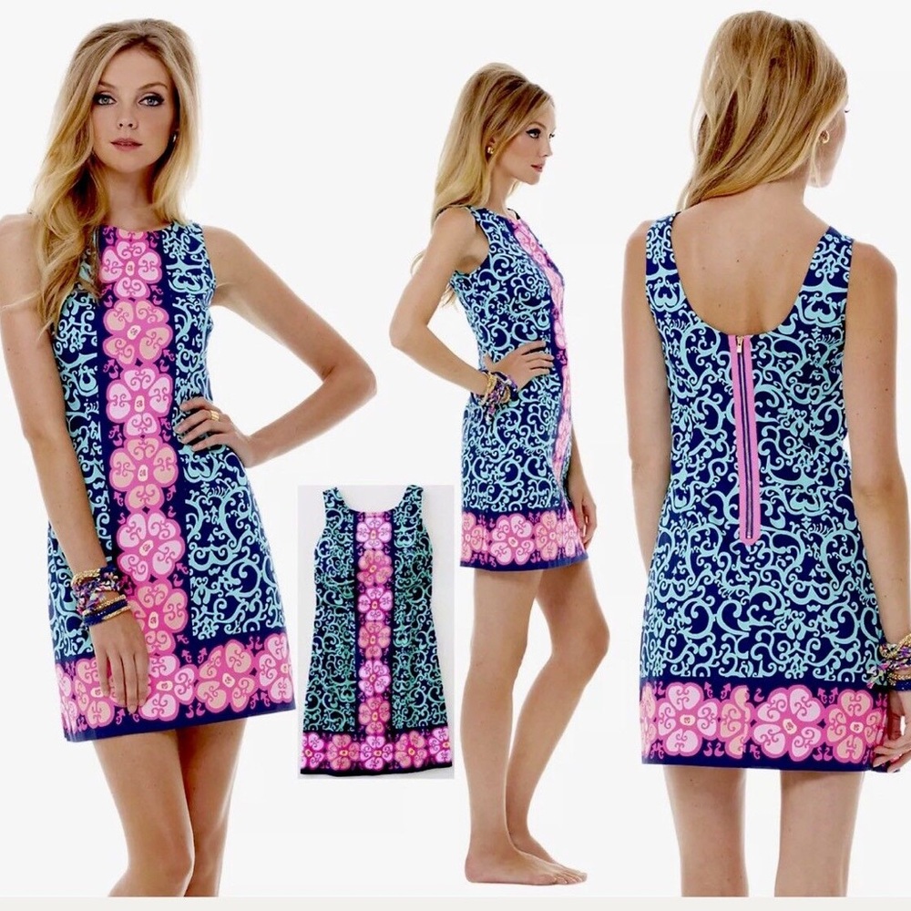 LILLY PULITZER NWOT Delia Shift Bright Hopping Dress